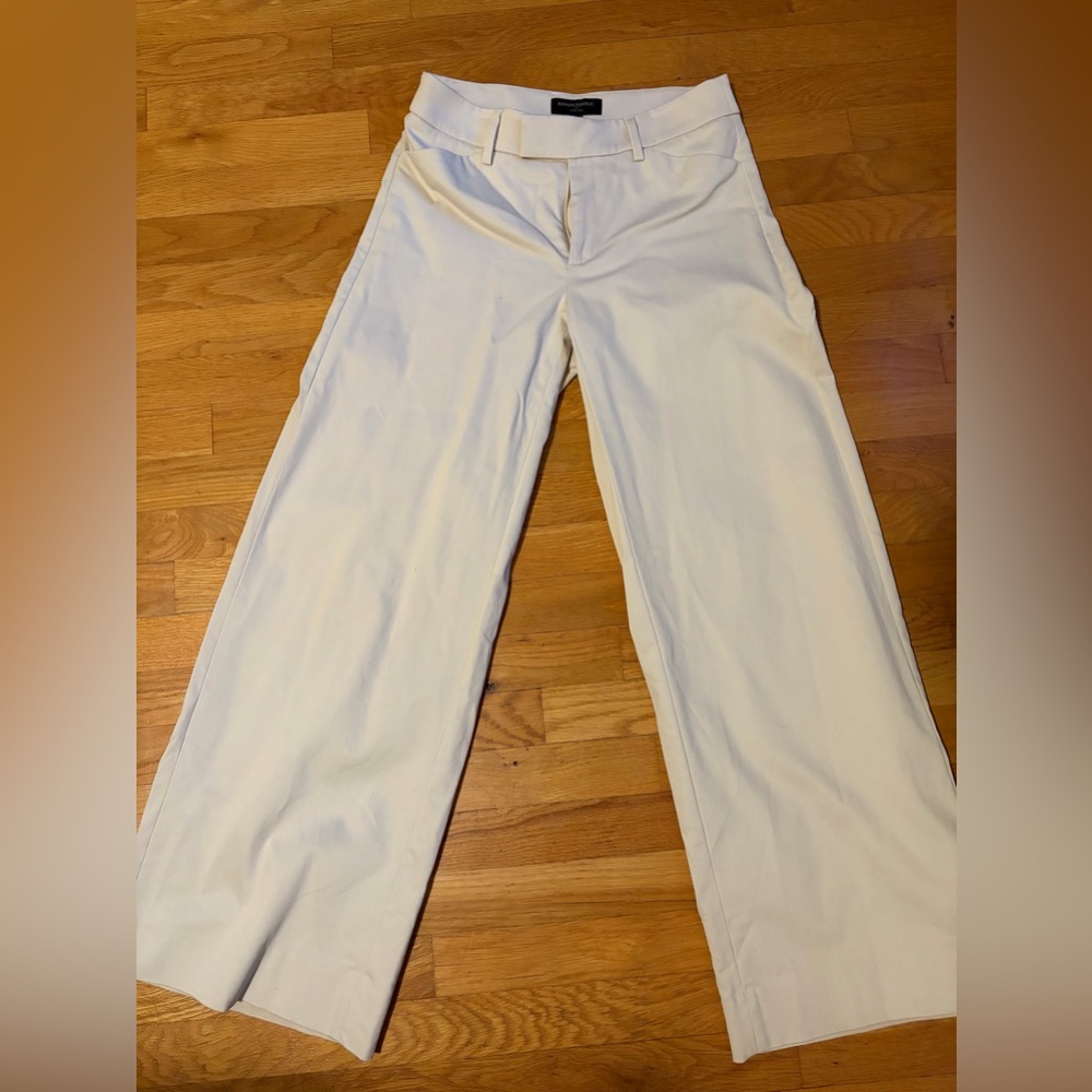 Banana Republic Women's Cream Flare Pants